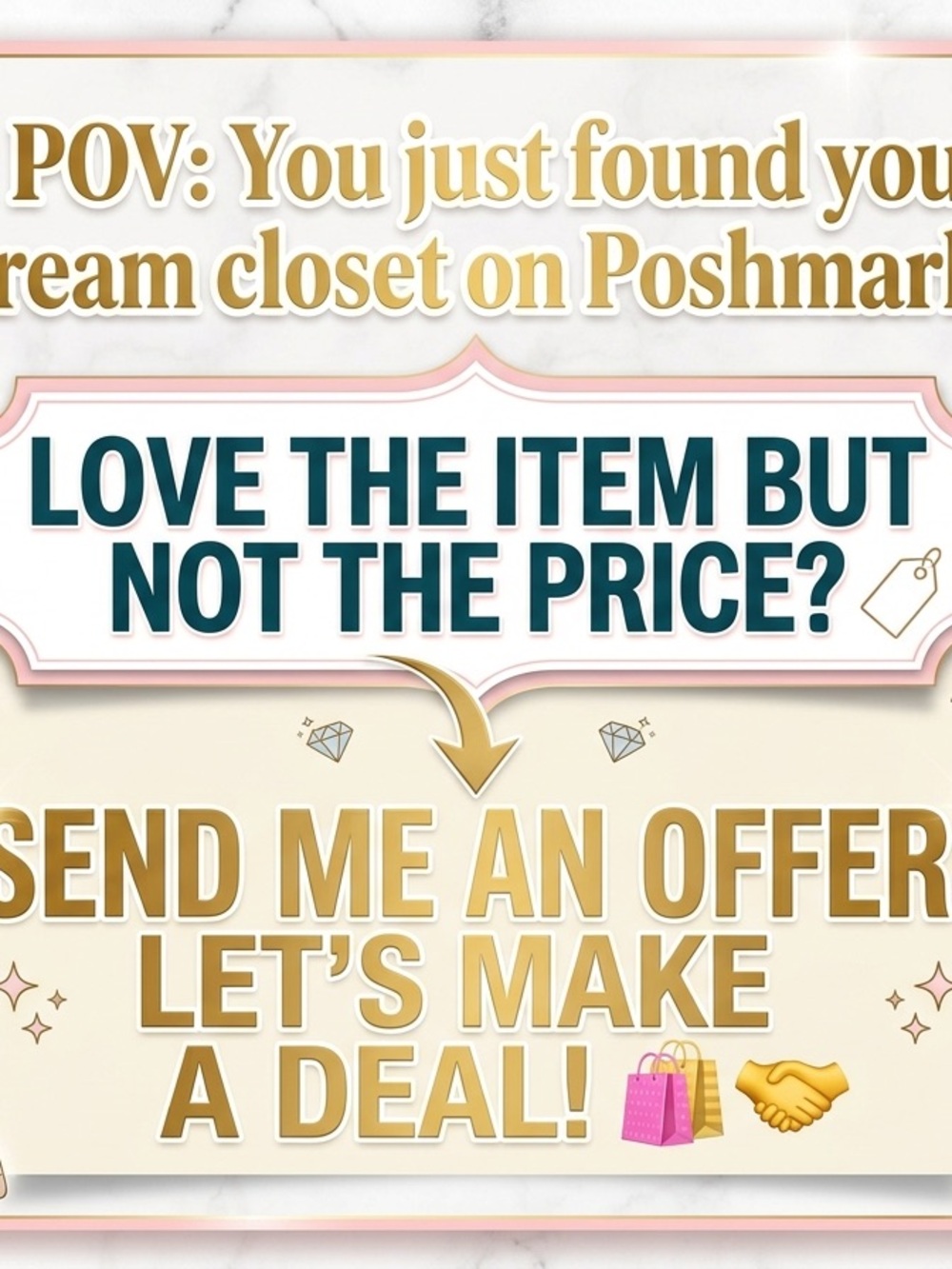 I ❤️ Offers…. See my closet for your next treasure.